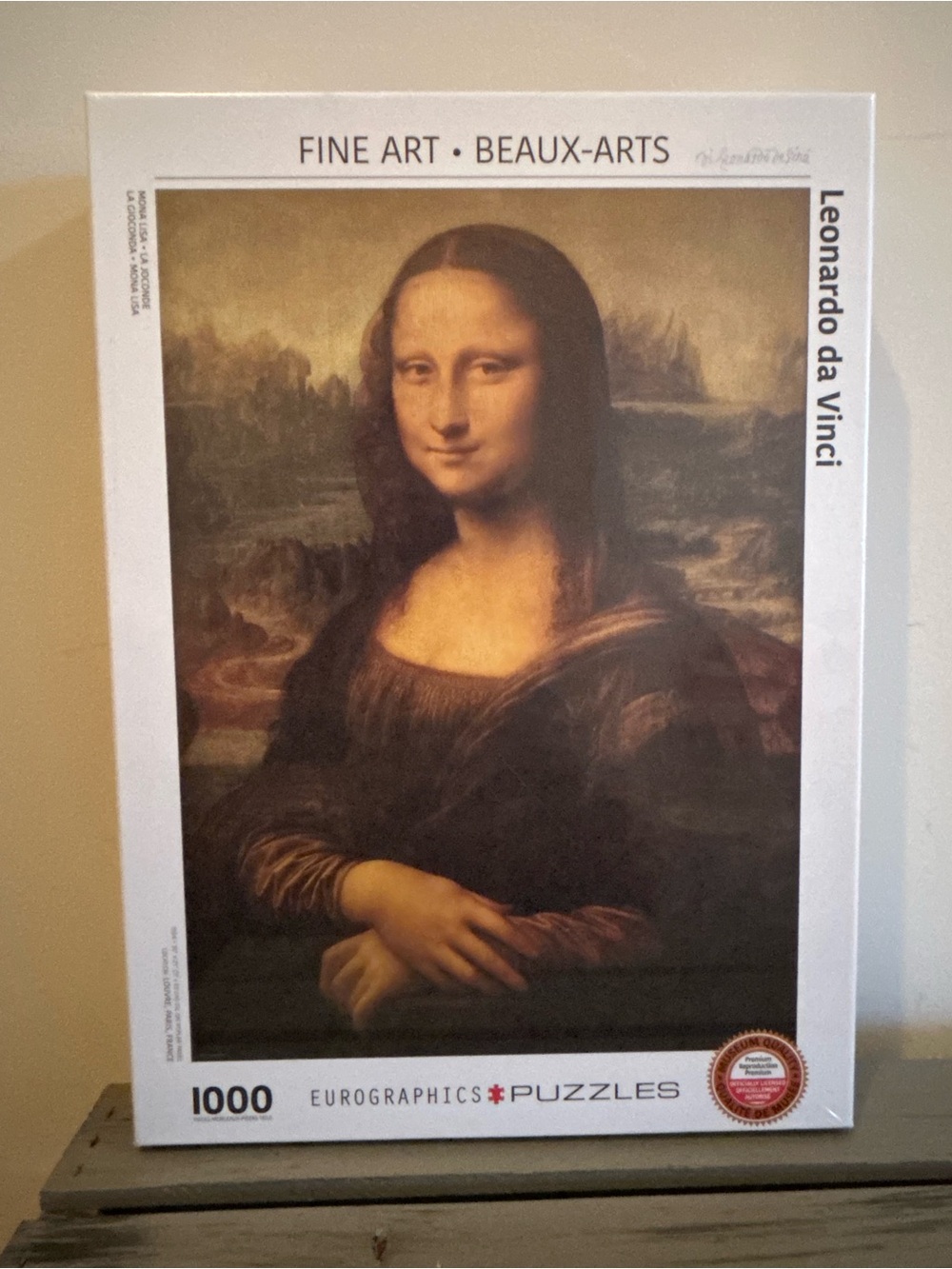 Eurographics Mona Lisa Leonardo Da Vinci 1000 Piece Puzzle New & Sealed